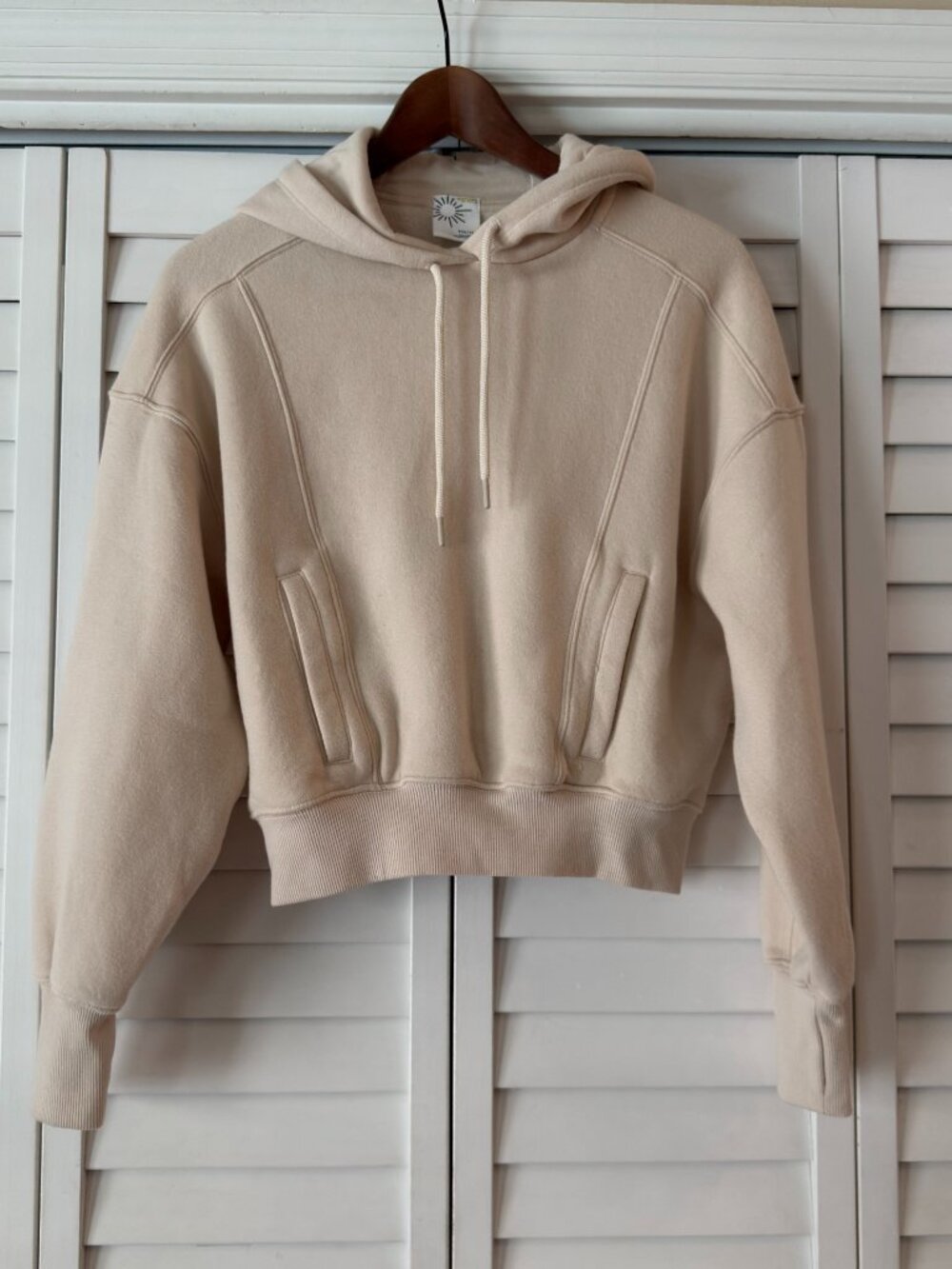 OFFLINE By Aerie Cloud Fleece Hoodie Size XXS in Cake Batter